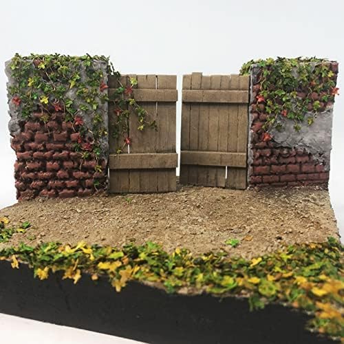 Warmtree Realistic Miniature Leaves Simulation Leaves for DIY Mini Model Railway Fairy Garden Architecture Diorama Scenery Landscape Layout Diorama Village Accessories, Pack of 4