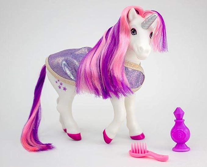 Breyer Horses Color Changing Bath Toy | Luna The Unicorn | Purple / Pink / White with Surprise Blue Color | 8.5" x 7" | Ages 3+ | Model #7233, Purple, White, Pink
