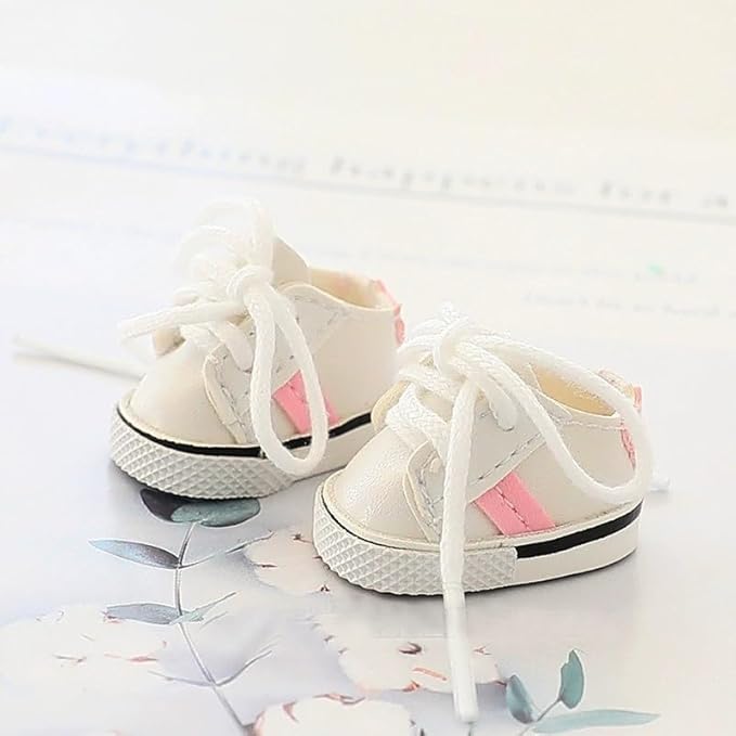 Compatible with Labubu Doll Shoes for 17cm Doll,Shoes Used for Labubu Accessories (YD-Pink)
