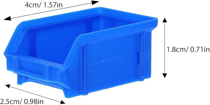 BESPORTBLE 8Pcs Mini Storage Baskets Plastic Crates for Dollhouse Accessories Miniature House Decor Tiny Basket Organizers for Craft and Mini Ornaments