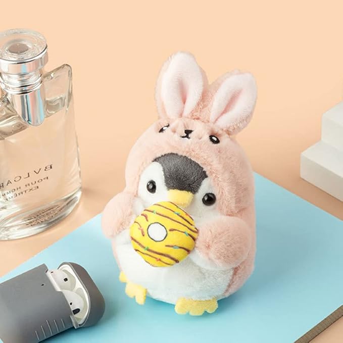 BONICI Men Women Creative Cute Lovely Cosplay Costume Play Changing Clothes Donut Penguin Pendant Keychain Key-Chains Keyring Gift Pendant Handbag Tote Purse Backpack Decoration Car Key -Shiba Inu