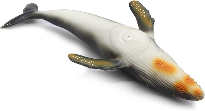 SmilerSmile Simulated Ocean Big Animal, One pc 15Inch Soft Filled Rubber Sea Educational Toys (Humpback)