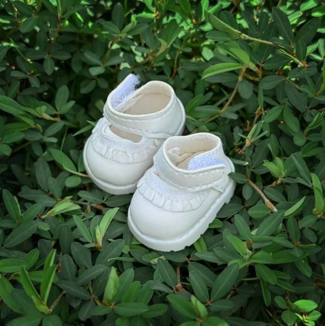 Compatible with Labubu Doll Shoes for 17cm Doll,Shoes Used for Labubu Accessories(HB-White)