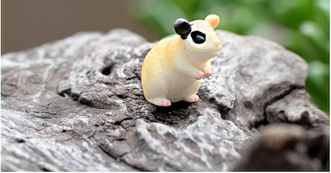 10PCS Hamster Micro Landscape Ornaments, Miniature Figurines Fairy Garden Accessories, Garden DIY Kit