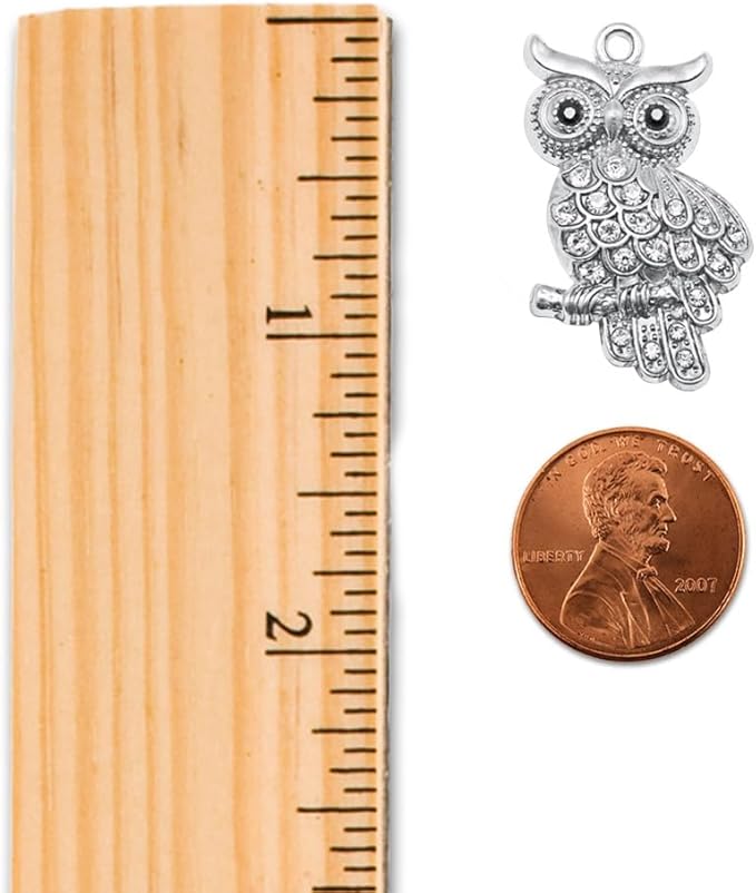 Inspired Silver - Owl - Silver Christmas Ornament - Unique Charm Christmas Tree Ornament - Holiday Hanging Decoration