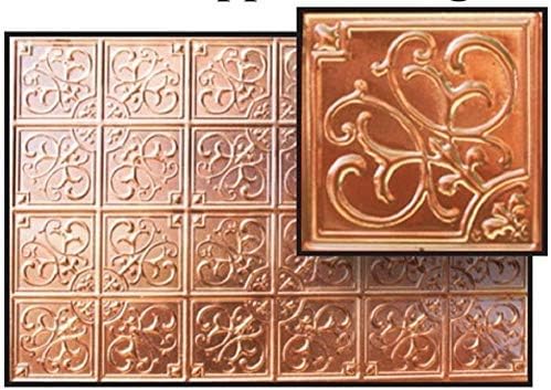 Melody Jane Dollhouse Tin Ceiling Real Copper Miniature 1:12 Scale 9.3/4 x 6.3/4 inches