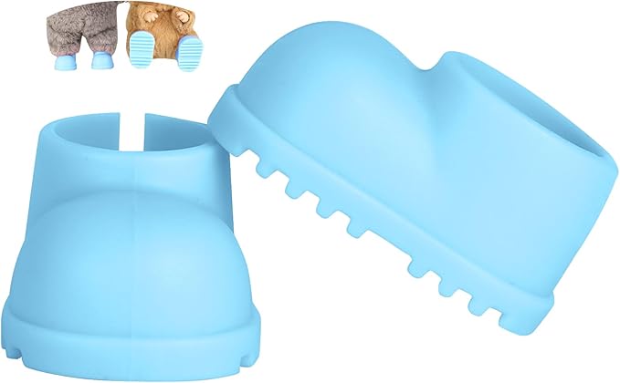 sunla Doll Shoes for 17cm Doll, Cute Mini Shoes Accessories for 17cm Dolls Sitting Standing Series, Silicone Doll Rain Shoes Boots(1 Pair Blue)