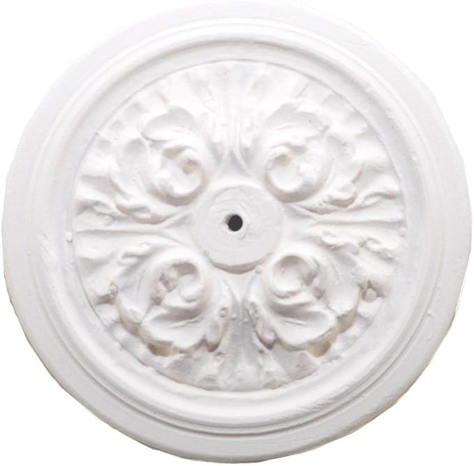 Dolls House Ornate Victorian Ceramic Ceiling Rose 1:12 Miniature Light Accessory