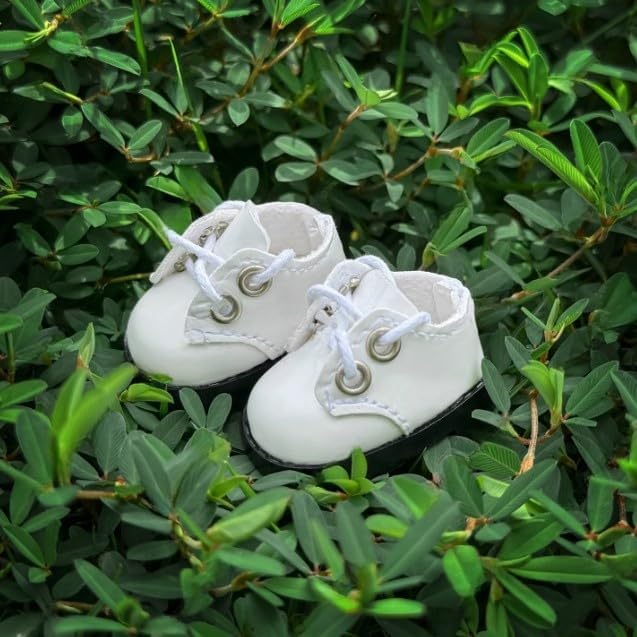 Compatible with Labubu Doll Shoes for 17cm Doll,Shoes Used for Labubu Accessories (P-White)