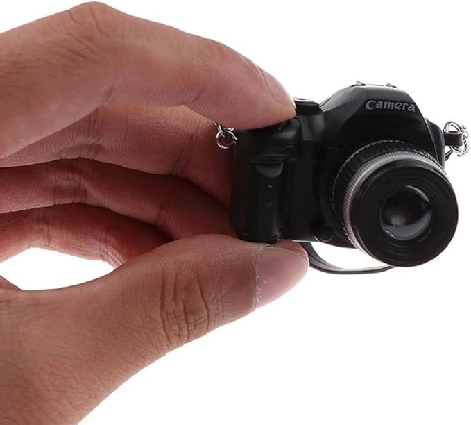 1:4 Scale Mini Miniature Camera Prop Ornament Vintage Model Mini Decoration Accessories Photography Props (C)