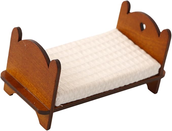 Dollhouse Furniture Miniature Bed 1:12 DIY Scene Decoration Dollhouse Dollhouse