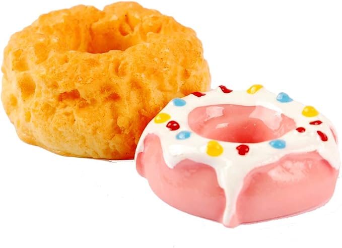 NWFashion 112PCS Miniature Decor Dessert Pastry Toy Food Cake Topper Scrapbooking Shoe Decoration Charms(Donuts)
