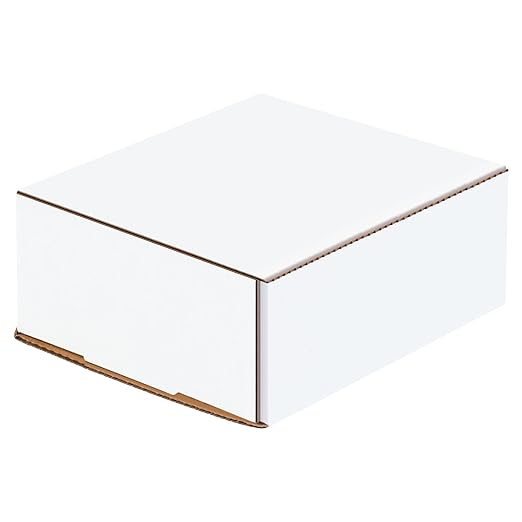 Box USA BMRX6XL 6 3/16"L x 5 3/8"W x 2 1/2"H, White (Pack of 50)