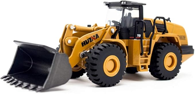 Ailejia 1/50 Scale Diecast Articulated Mechanical Loader Bulldozer Alloy Models Construction Vehicle Model Engineering Car Toy Mechanical Loader Boy Gift