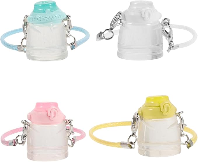 KESYOO 4Pcs Miniature Dollhouse Water Bottle Models Cute Decorative Juice Bottle Props for Dollhouse Decoration and Accessories