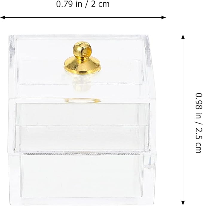 ARTIBETTER 10pcs Mini Candy Dessert Clear Box Dollhouse Candy Display Box 1:12 Scale Dollhouse Food Treat Display Holder Miniature Art Craft - 1in