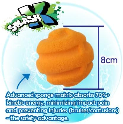 AMAZING TOYZ Reusable Sponge Water Balloons, Easy Quick Fill Water Balls, Summer Water Toys, Outdoor Pool Beach Bath Backyard Toys for Kids