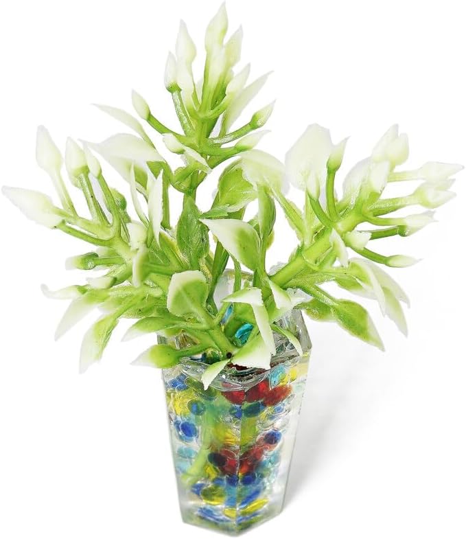 Odoria 1/12 Miniature Potted Plants Dollhouse Decoration Accessories, Multicolored