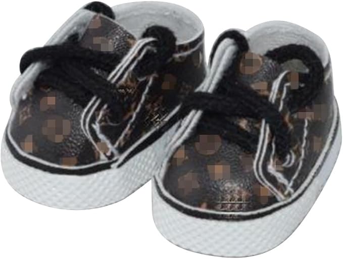Compatible with Labubu Doll Shoes for 17cm Doll,Shoes Used for Labubu Accessories(LA-Dark Brown)