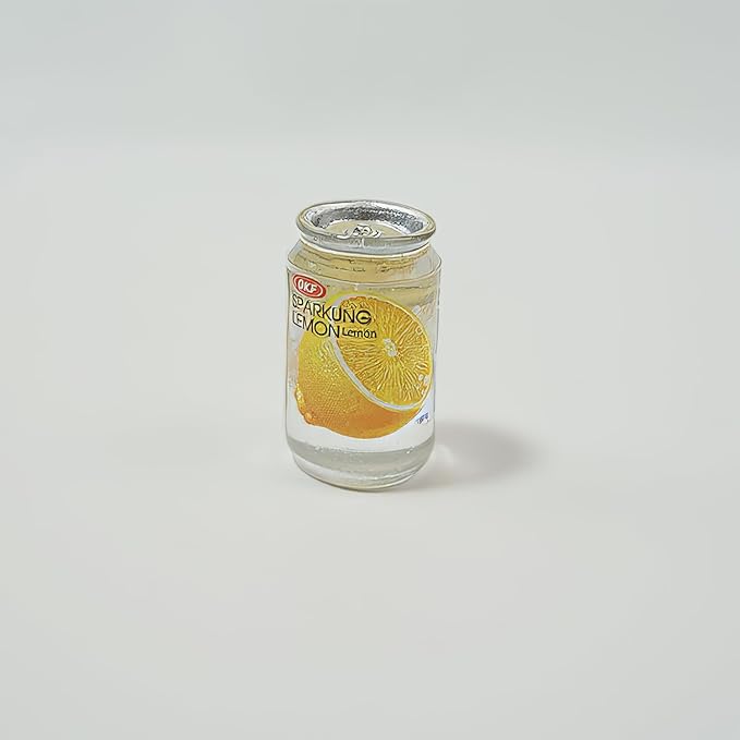 10 Miniature Fruit Juice Cans, Dollhouse Miniatures Food, Realistic Mini Drink Cans, Dollhouse Kitchen & Fridge Decor