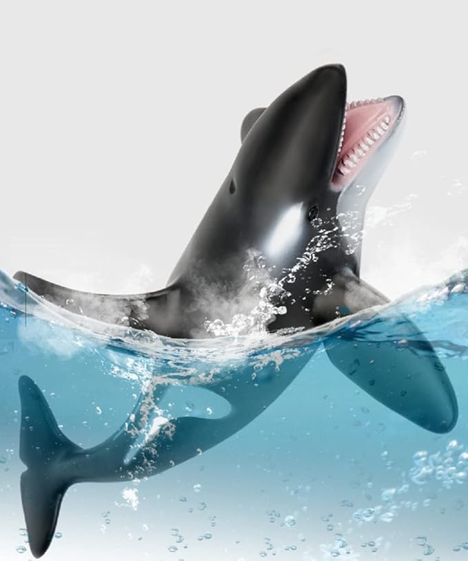 SmilerSmile Simulated Ocean Big Animal, One pc 15Inch Soft Filled Rubber Sea Educational Toys (Killer Whale)