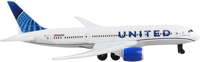 Daron Toy Airplane – United Airlines – Die-Cast Metal Model Airplane Toy with Plastic Parts for Kids Ages 3+
