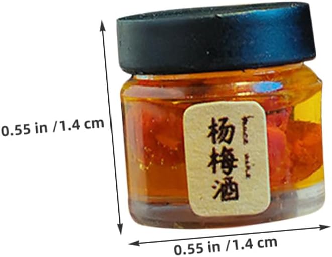 COOLHIYA 4pcs Miniature Dollhouse Drink Bottles Realistic Pretend Play Kitchen Decor Accessories for Collectors Sturdy Mini Wine Beverage Props