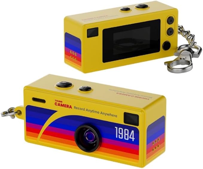 Mini Camera Keychain, 1984 Retro Portable Thumb Camera, Keychain Cameras
