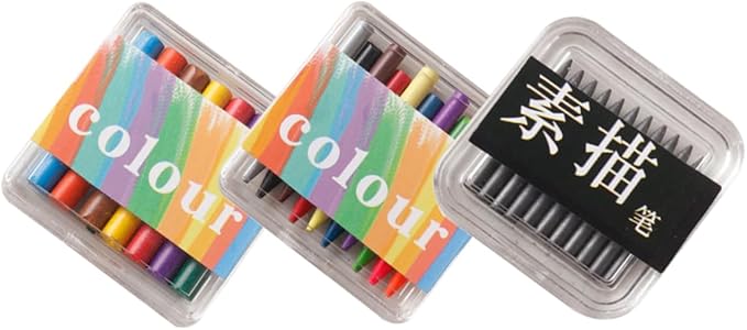 SOPOTUTU Miniature Crayons for Dollhouse Decoration of Colorful Sketch Pencils for Boys and Girls Landscape Layouts and Mini House Crafts and Art Tools