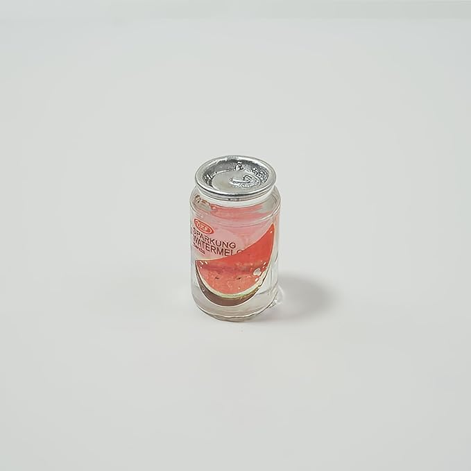 10 Miniature Fruit Juice Cans, Dollhouse Miniatures Food, Realistic Mini Drink Cans, Dollhouse Kitchen & Fridge Decor