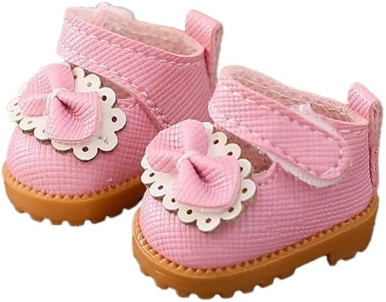 Compatible with Labubu Doll Shoes for 17cm Doll,Shoes Used for Labubu Accessories (GZA-Pink)