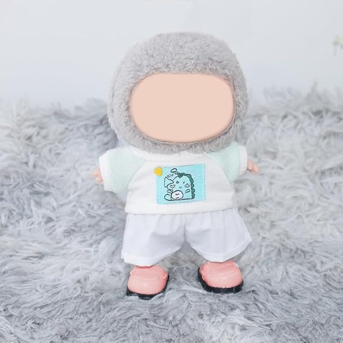 Compatible with Labubu Doll Shoes for 17cm Doll,Shoes Used for Labubu Accessories(A-Pink)