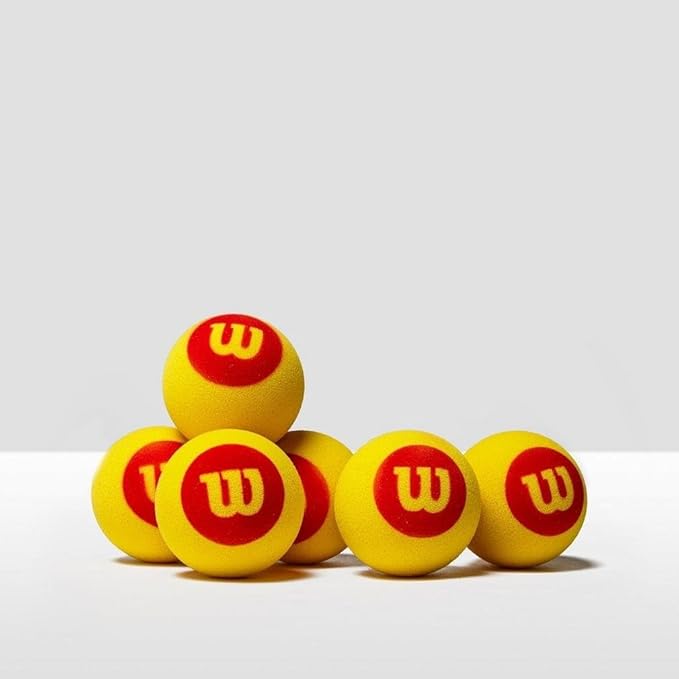Wilson Starter Foam Tennis Balls, Yellow/Red