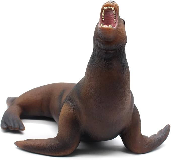 SmilerSmile Simulated Ocean Big Animal, One pc 15Inch Soft Filled Rubber Sea Educational Toys (sea Lions)