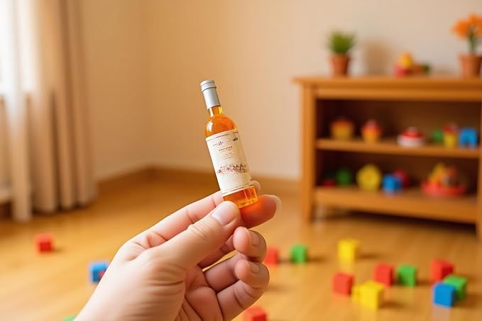 1:12 mini Alcohol Bottles Mini Food Miniature Dolls Mini House Drink Accessories for Dollhouse Miniature (15 Pcs)