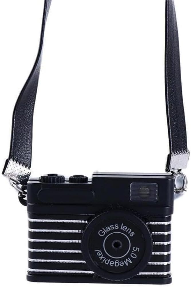 1:12 Scale Miniature Digital SLR Camera for Dollhouse for Plastic Mini Furniture Accessory, Retro Theme Bedroom Wall Decor