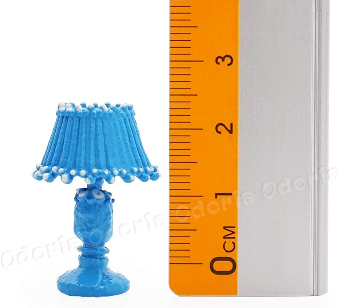 Odoria 1/12 Miniature Lamp Dollhouse Decoration Accessories, Blue