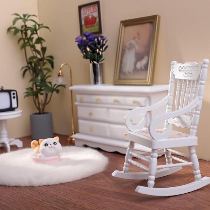 1:12 Dollhouse Accessories, Miniature Potted Plants Artificial Tiny Greenery,Miniature Plant Model for Dollhouse Decoration, DIY Handicrafts