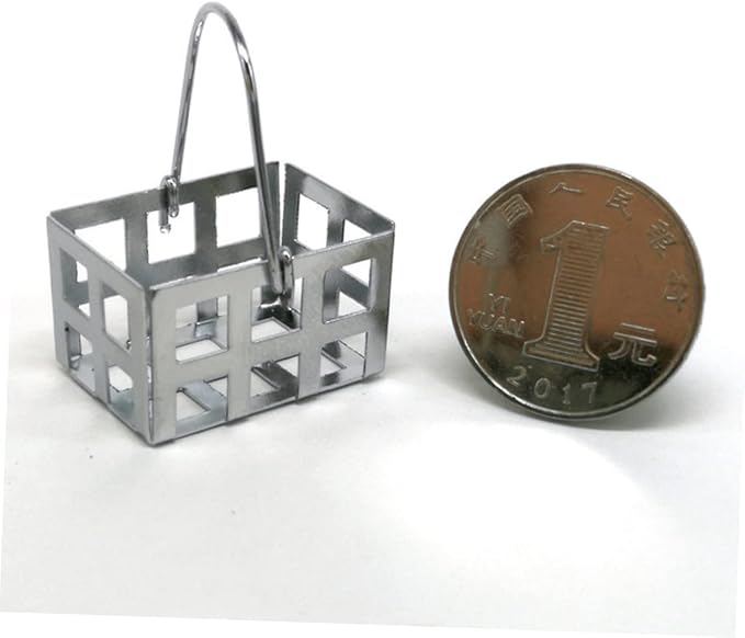 Milisten 8pcs Mini Metal Creative Miniature House Adornment Lightweight Safe Metal Material for Dollhouse Decor Playtime Accessories