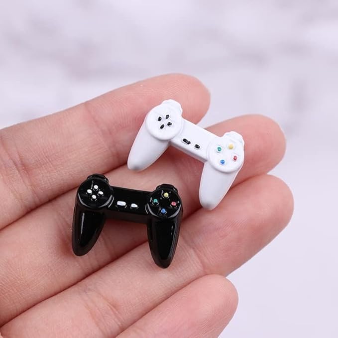 Black Dollhouse Model Gamepad Model Gamepad Dollhouse Wireless Game Controller Decoration 1:12 Decor Accessories