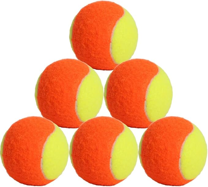 LIYUANBAIHUO Tennis Balls Low Compression Stage Tennis Ball for Beginners Youth Kids Training Practicing for Easy Transport