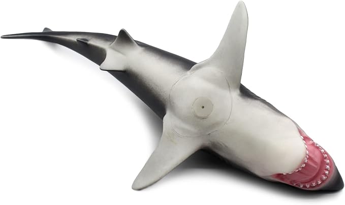 SmilerSmile Simulated Ocean Big Animal, One pc 15Inch Soft Filled Rubber Sea Educational Toys (Great White Shark)