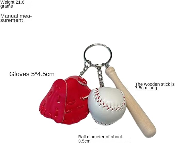 COSTOYFUN Mini Cute Soccer Keychain Bowling Tennis Baseball Keychain for Men Women Boys Girls Gift
