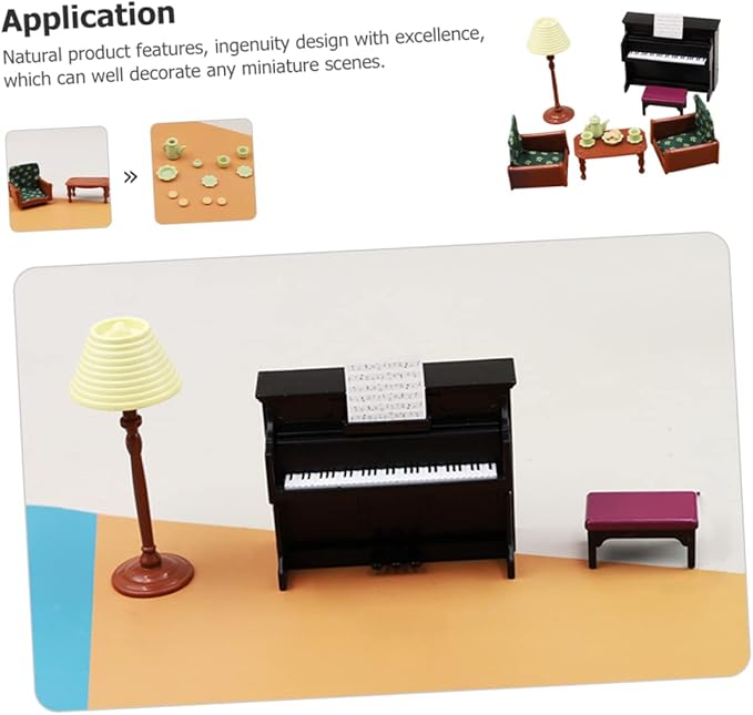 Milisten 1set Delicate Miniature Model of Realistic Doll Furniture for Mini House Accessory Multi-Purpose Decor for Projects and Miniature Life Scenes Compact Design and Smooth Finish