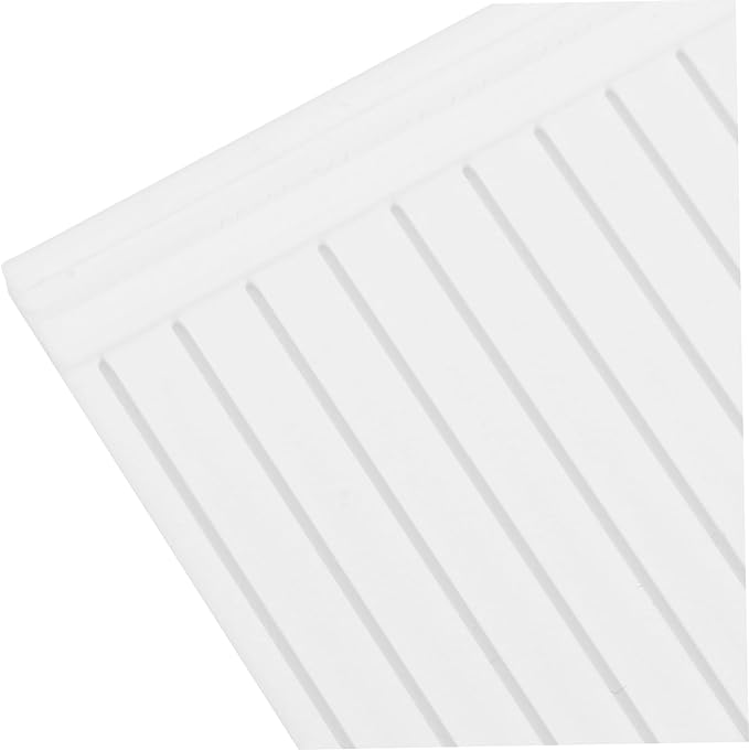 3pcs Dollhouse Wall Dollhouse Interior Wainscoting Wainscoting 1 12 Scale Miniature Wall Trim Miniature Accessories Accessories Pla White