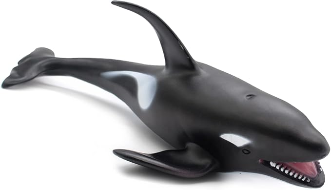 SmilerSmile Simulated Ocean Big Animal, One pc 15Inch Soft Filled Rubber Sea Educational Toys (Killer Whale)