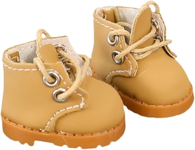 3 Pieces Doll Clothes Set Accessories, Mini Doll Martin Boots Glasses Camera Decoration for 17cm Dolls, Mini Finger Shoes, Cute Outfit Clothing Accessory for 1st/2nd/3rd Gen Monsters Doll