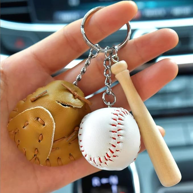 COSTOYFUN Mini Cute Soccer Keychain Bowling Tennis Baseball Keychain for Men Women Boys Girls Gift