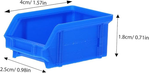 12pcs Miniature Plastic Storage Crates Dollhouse Accessories for Micro Landscape Decor Compact Lightweight Mini Baskets with Detailed Craftsmanship for Scale Model Storage