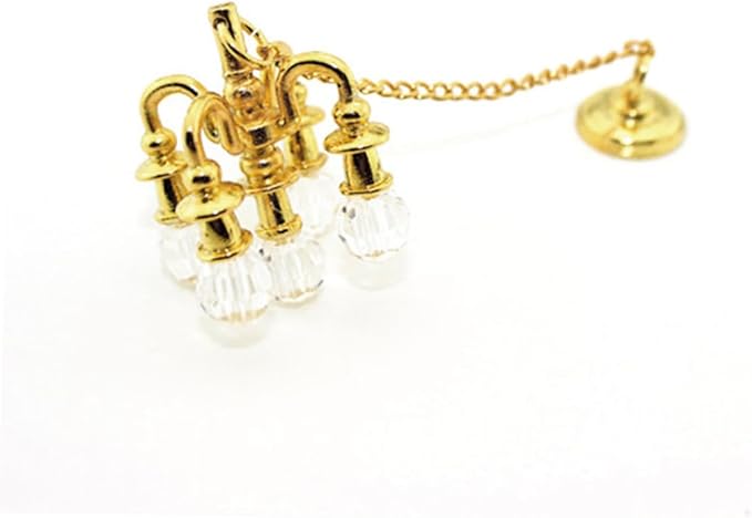Boys and Girls-Friendly Mini Chandelier Ornaments 1:12 Scale Playing House Toy DIY Accessories